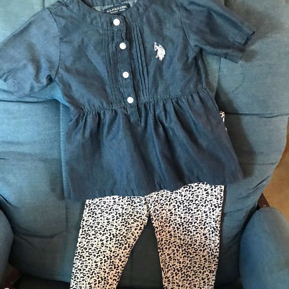 U. S. Polo Assn 2 Piece Top and Bottom Set - Picture 2 of 7